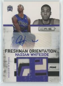 2010-11 Rookies & Stars Basketball RC Prime Patch Auto Hassan Whiteside 08/10