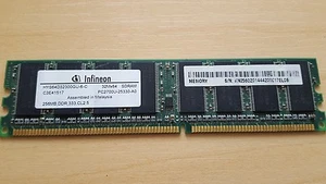 Infineon HYS64D32300GU-6-C 256MB PC2700 DDR 184-pin DIMM - Picture 1 of 1