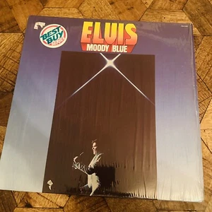 Elvis Presley Moody Blue LP US RCA AQL1-2428 black vinyl In Shrink Hype! - Imagen 1 de 10