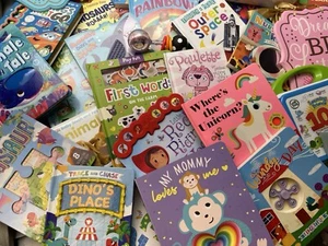 Lot of 50 Children's Preschool Board Books-Random Mix - Picture 1 of 10