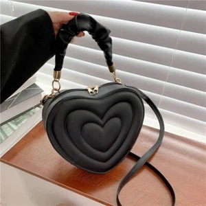 Heart Shape Shoulder Bag Small Handbags Designer Crossbody Bags for Women - Picture 1 of 15