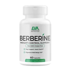 EVA Berberine Supplement | Berberine HCI Root Pills | Supports Heart Health - Picture 1 of 9