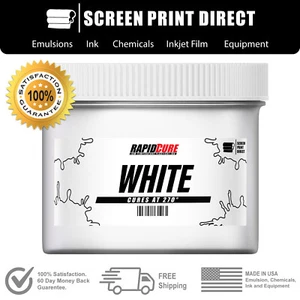 Blanco - Tinta de plastisol para serigrafía - Cura de baja temperatura 270F - 1 galón - Imagen 1 de 6