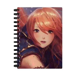 Anime Girl Blank Notebook-Unlined-NEW-Spiralbound - Imagen 1 de 5