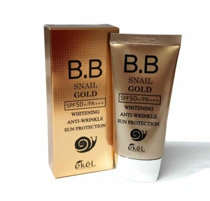 Whitening Anti-Wrinkle Snail Gold BB Cream SPF50+ PA+++ 50ml K-Beauty from Korea - Picture 1 of 12