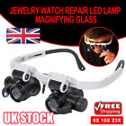 Jeweler 8X 15X 23X Magnifier Magnifying Eye Glass Watch Repair Loupe With LED ZE