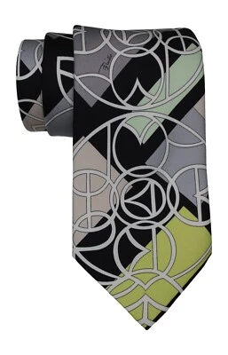 Emilio Pucci Multicolor Artsy Abstract Printed Tie - Image 1 of 2