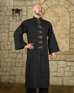 Oberon vestido de lona negro - Imagen 1 de 22