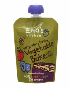 2 x EllaS Kitchen Very Tasty Vegetable Bake Lentils Stage 2 From 7 Months 130G - Picture 1 of 1