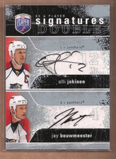2007-08 Be A Player Signatures Duals #2SJB Olli Jokinen/Jay Bouwmeester Auto