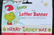 How the Grinch Stole Christmas Letter Banner Merry Grinchmas Dr Seuss NEW 12 ft