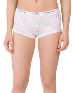 Calvin Klein Women's underwear Logo Cotton Pride Stripe Boyshorts QP1064O NWT