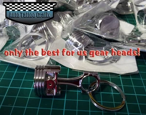 HUGE PISTON KEYRING KEY RING PERFECT GIFT FOR ANY GEAR HEAD COOL KEYRING - Picture 1 of 1