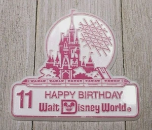 Disney 11 Happy Birthday Button Cast Member Only Anniversary 1982 Vintage - Picture 1 of 2