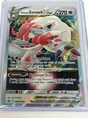 Hisuian Zoroark VSTAR SWSH: Sword & Shield Promo Cards SWSH298 Near Mint NM - Image 1 of 2