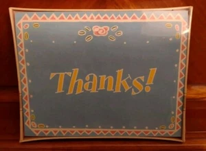 VINTAGE HALLMARK "THANKS!" CARDS - New In Box Pack of 8 - Picture 1 of 2