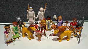 Playmobil 4270 5837 ROMAN ARENA COLOSSEUM FIGURES LOT - LIONS CAESAR GLADIATORS - Picture 1 of 10