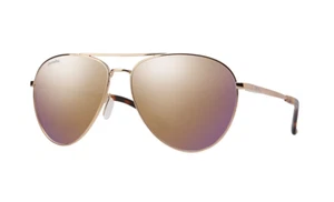 Smith Layback Polarized Sunglasses, Rose Gold/ChromaPop Polarized Rose Gold Mirr - Picture 1 of 4