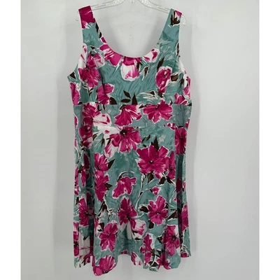 Women Cottagecore Size 22W Coastal Grandma Floral Sundress Romantic Garden Party - Image 1 of 4