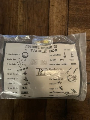 Kit de accesorios de pescador nuevo de colección aparejos (raro) Foto 1 de 2