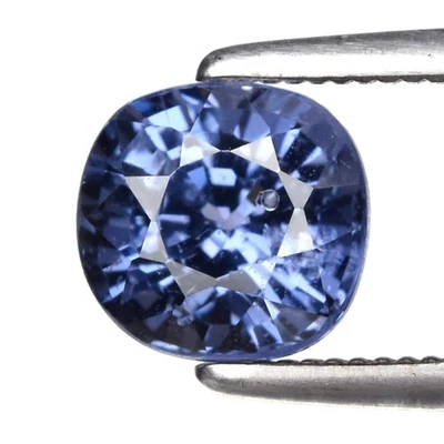 💎 1,37 quilates 6x6 mm VS Cojín Espinela Azul Violeta Natural - Piedra Preciosa África Foto 1 de 4
