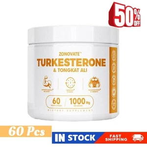 Turkesterone 1000mg(60 Capsules) Lean Muscle Growth & ^Recovery Supplement 60PCS - Picture 1 of 11
