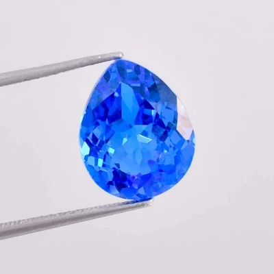 Flawless 18 x 12 MM Natural Lustrous Blue Tanzanite Loose Gemstone GIT Certified - Image 1 of 4