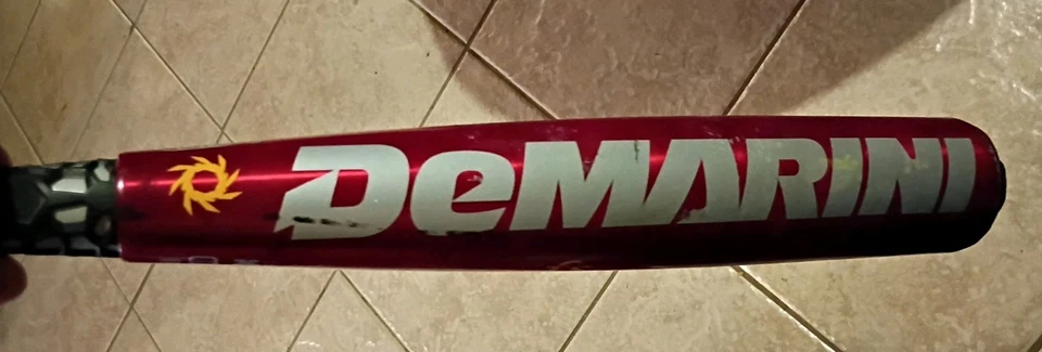 Demarini Baseball Bat 2 5/8" USA X12 Alloy Red 1.15 THICKNESS TUNED HALF + HALF - image 1 of 1