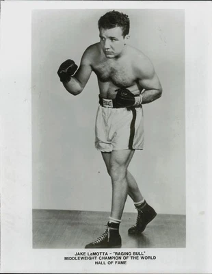 Foto de prensa 1996 imagen promocional Jake LaMotta campeón de peso mediano Foto 1 de 2