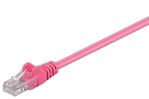 5 câbles réseau CAT 6, U/UTP ; CAT 6-0025 U/UTP MAGENTA 0,25 m SB - Photo 1/1