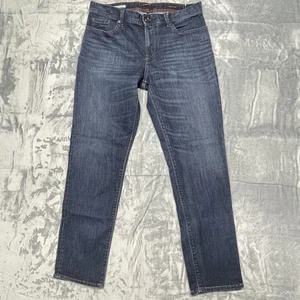 Alberto Pipe Jeans Mens Size 34x32 Regular Slim Fit Dark Denim Stretch - Picture 1 of 8
