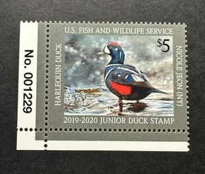 Estampillas WTD - #JDS27 2019 # - Estampilla de pato junior **Nicole Jeon** Como Nuevo OG NH - Imagen 1 de 2