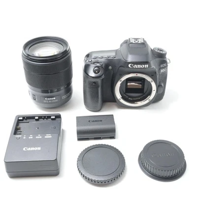 Canon EOS 80D 24.2 MP Digital SLR with EF-S 18-135mm Lens)[Near Mint]#4874 - Image 1 of 4