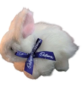 Cadbury White Bunny Plüsch Galerie Osterhase weiches Stofftier Schleife Hershey - Bild 1 von 6