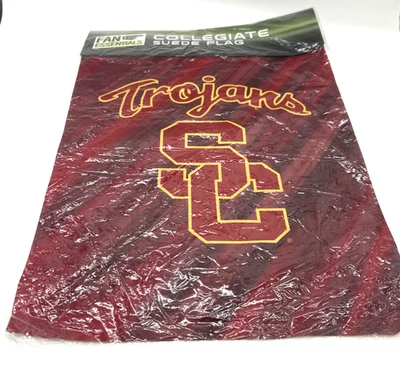 USC Trojans Suede Garden Flag Double Sided 12.5" X 18"  NCAA Team Sports - Image 1 of 3