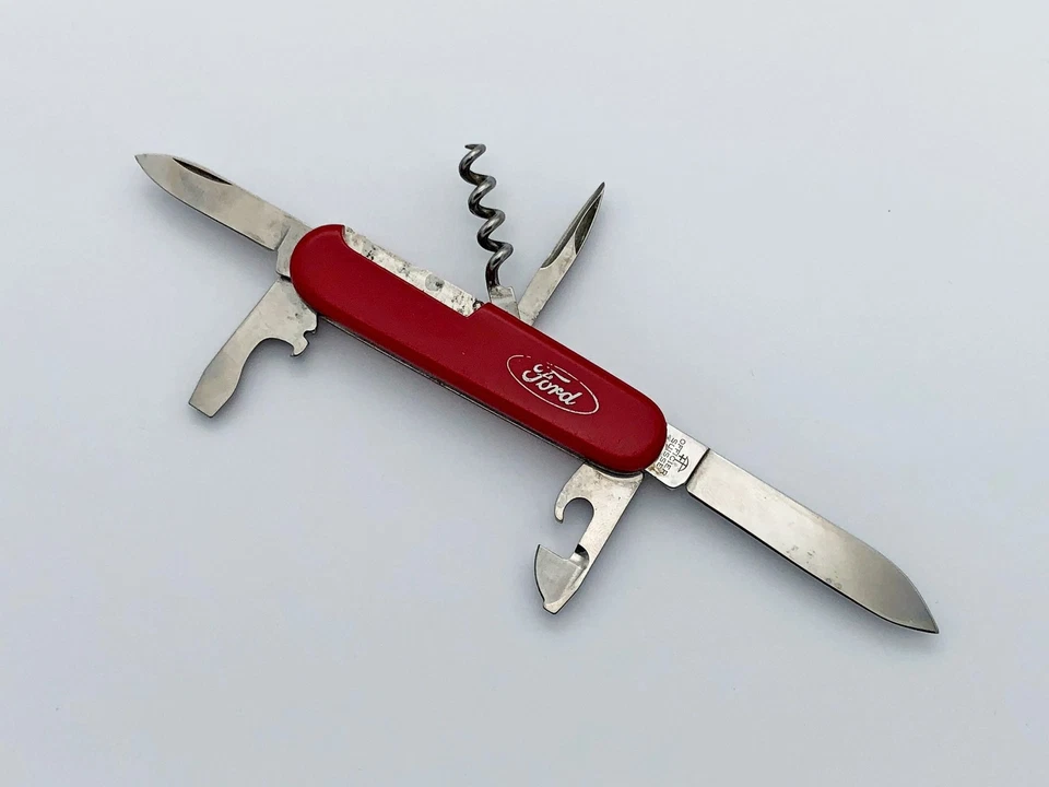 Folding Knife Victorinox Ford Vintage Pocket Multitool Swiss Tourist Corkscrew - Image 1 of 4