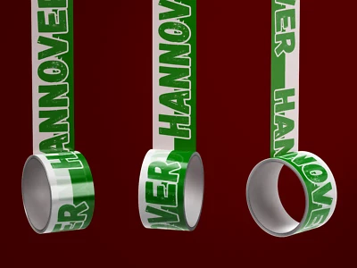 FAN-KULTUR XPERIENCE Hannover Klebeband/ Fußball Fanartikel/ PVC Klebebandrolle - neu - 50 mm x 66 m