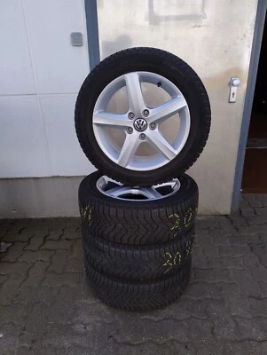 4x Winterkompletträder VW Golf 7 auf Original 16 Zoll VW Alufelgen - Bild 1 von 4