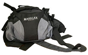 Magellan Hiking Pack Adult OSFM Fanny Waist Mesh Pouches Pockets Black Unisex