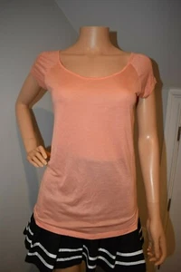 Camisa torso Rue 21 Juniors para mujer naranja claro espalda abierta manga corta S - Imagen 1 de 8