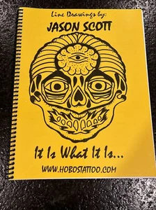 Line Drawings By Jason Scott Tattoo Ideas Sketch Book - New - NOS - Picture 1 of 9