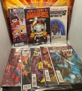 Marvel Collector Corps Comic Book Lot Secret Wars Civil War II Deadpool Funko - Picture 1 of 6