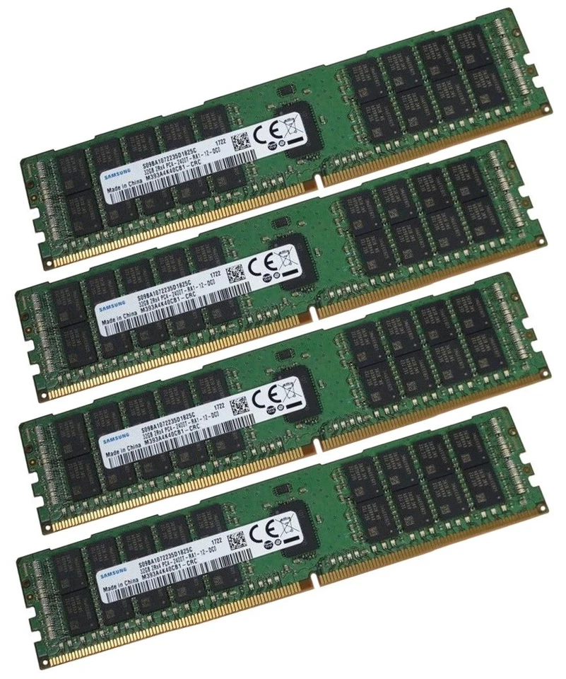 4x 32GB 128GB RAM RDIMM ECC REG DDR4 2400 MHz f HP Workstation Z440 Z640 Z840 - Bild 1 von 1