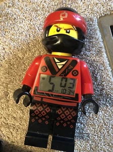 LEGO Ninjago Kai Alarm Clock Light-Up Battery Lrg Red 2014 Minifigure 10” Works - Picture 1 of 4
