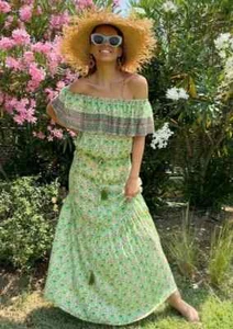 +NEU+ Valery Vain Gr: L Riva Dress Frigililana Maxikleid Hippie Boho UVP 179€ - Imagen 1 de 1