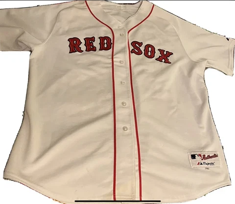 Boston Red Sox #38 Curt Schilling Authentic Majestic Baseball Jersey Size 52 XXL Cover