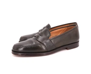$1150 | MOCASSINO ROCKETT & JONES BOSTON US 12 D UK 11 E MARRONE SHELL CORDOVAN - Foto 1 di 16