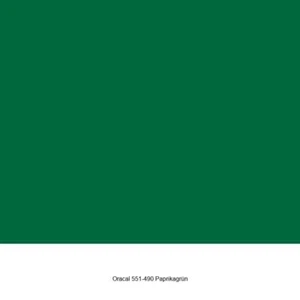 4,64 €/m² Oracal 551-490 Paprikagrün Glänzend Polymere Plotterfolie 1,26 x 1 m - Bild 1 von 2