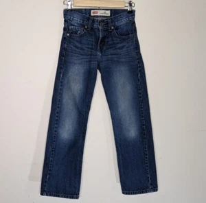 Levis 514 Slim Straight Denim Youth Jeans Size 10 Reg (25x25) Dark Wash - Picture 1 of 8