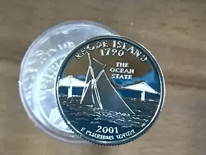 2001-S Rhode Island Statehood Silver Quarter DCAM Proof Lot of 4 Coins - Picture 1 of 4